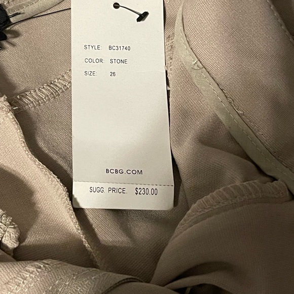 BCBG Riding Pants.  Tan with dark brown patches. Waist size 26. - Picture 9 of 16